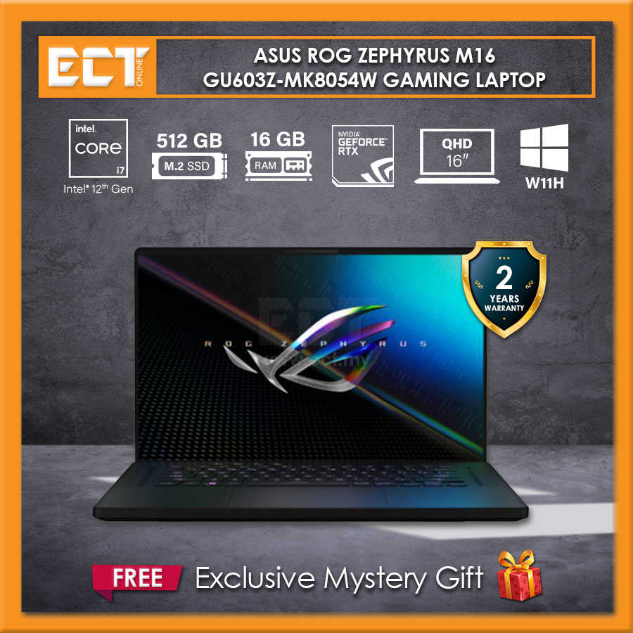 Asus Rog Zephyrus M16 GU603Z-MK8054W Gaming Laptop (i7-12700H 4.7GHz ...